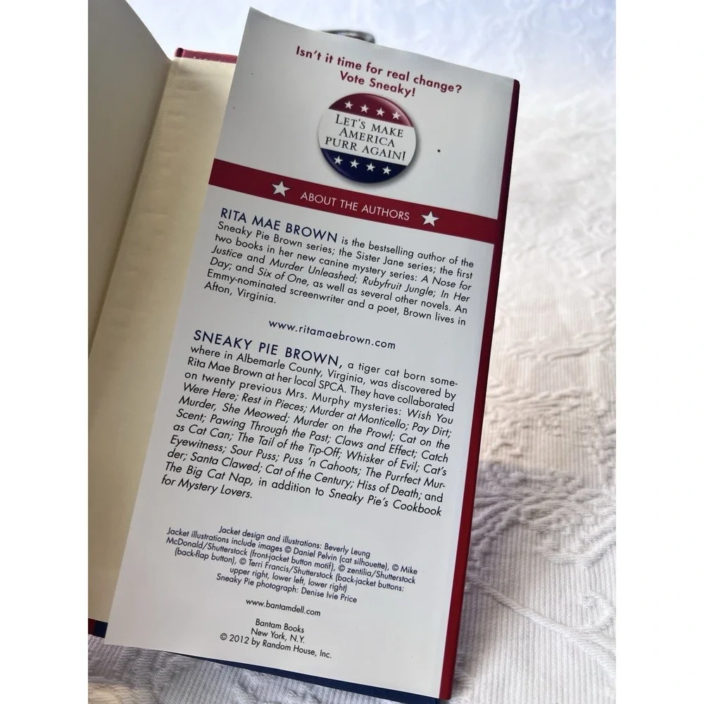 Sneaky Pie for President by Rita Mae‎ Brown (2012, Hardcover)